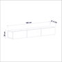 Hanah Home Soporte para TV Terra - Walnut